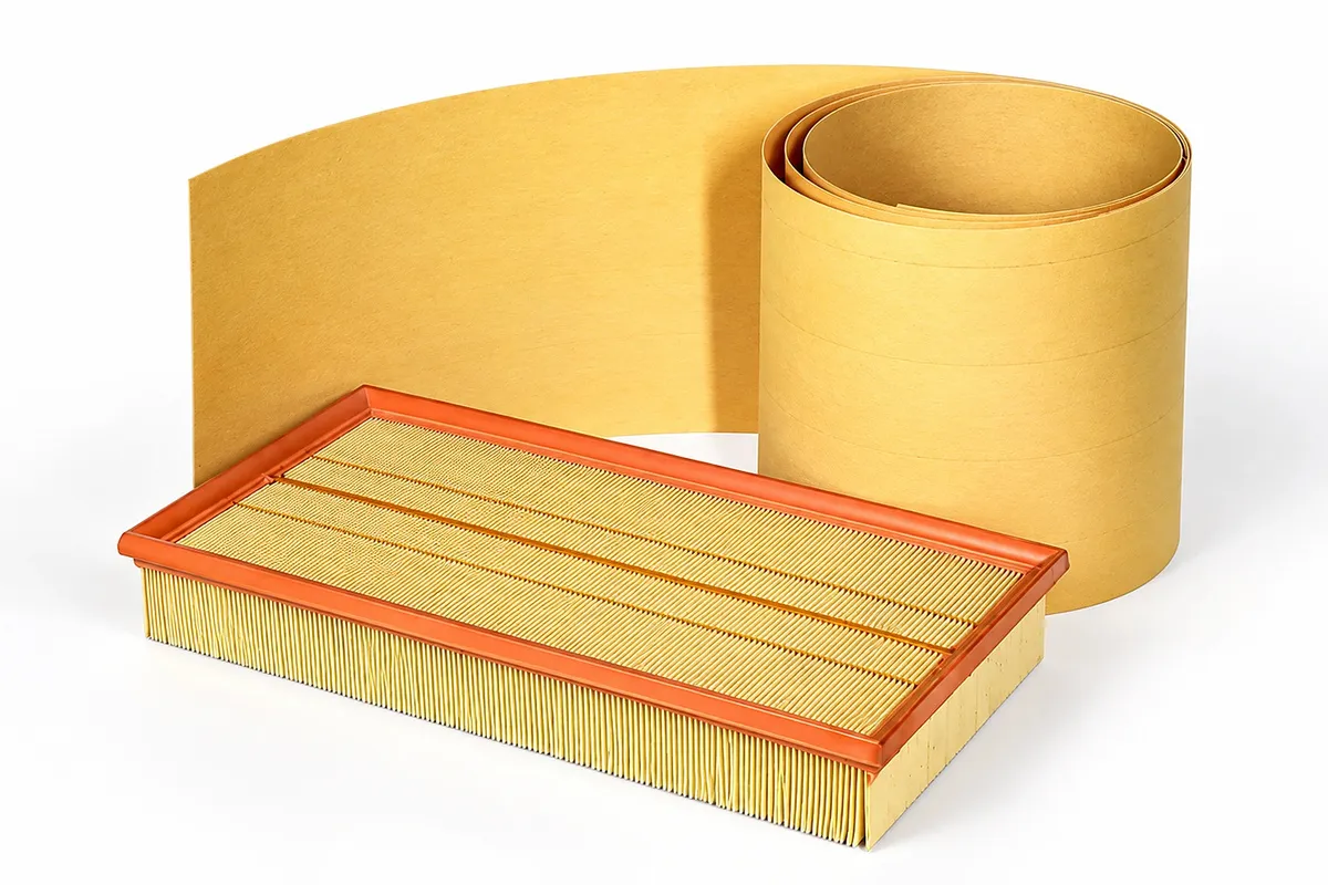 Passenger car air filter paper