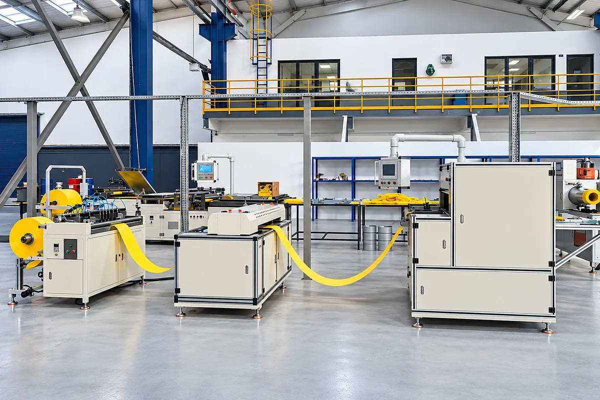 Filter production line using PLM paper