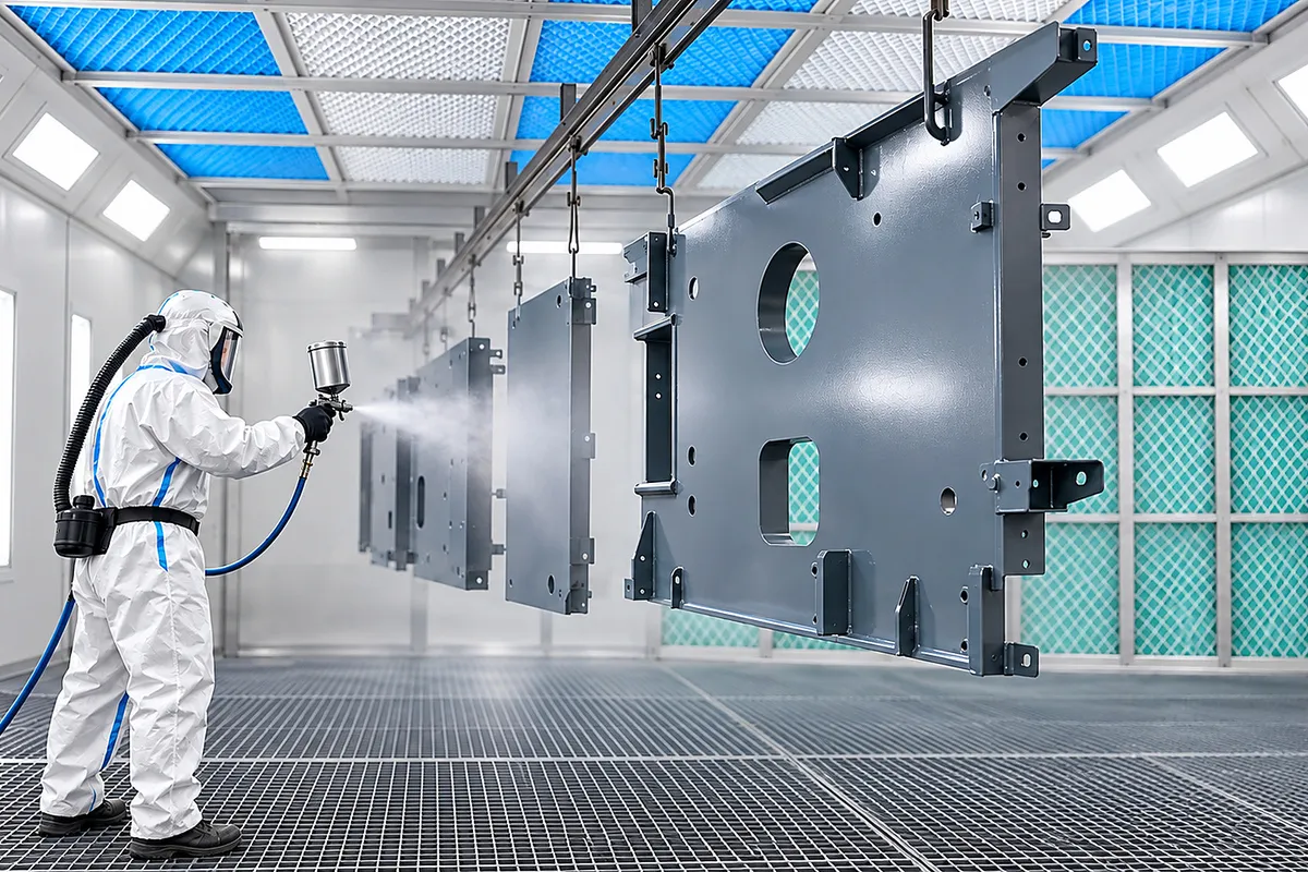 Industrial spray booth
