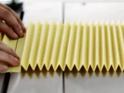 Pleated panel air filter pack