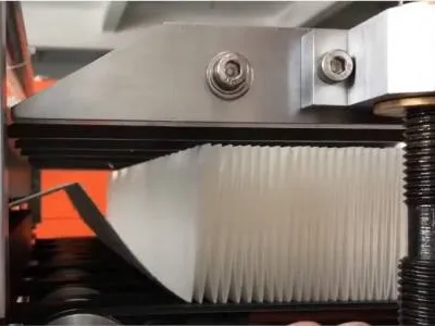 HEPA filter media pleating