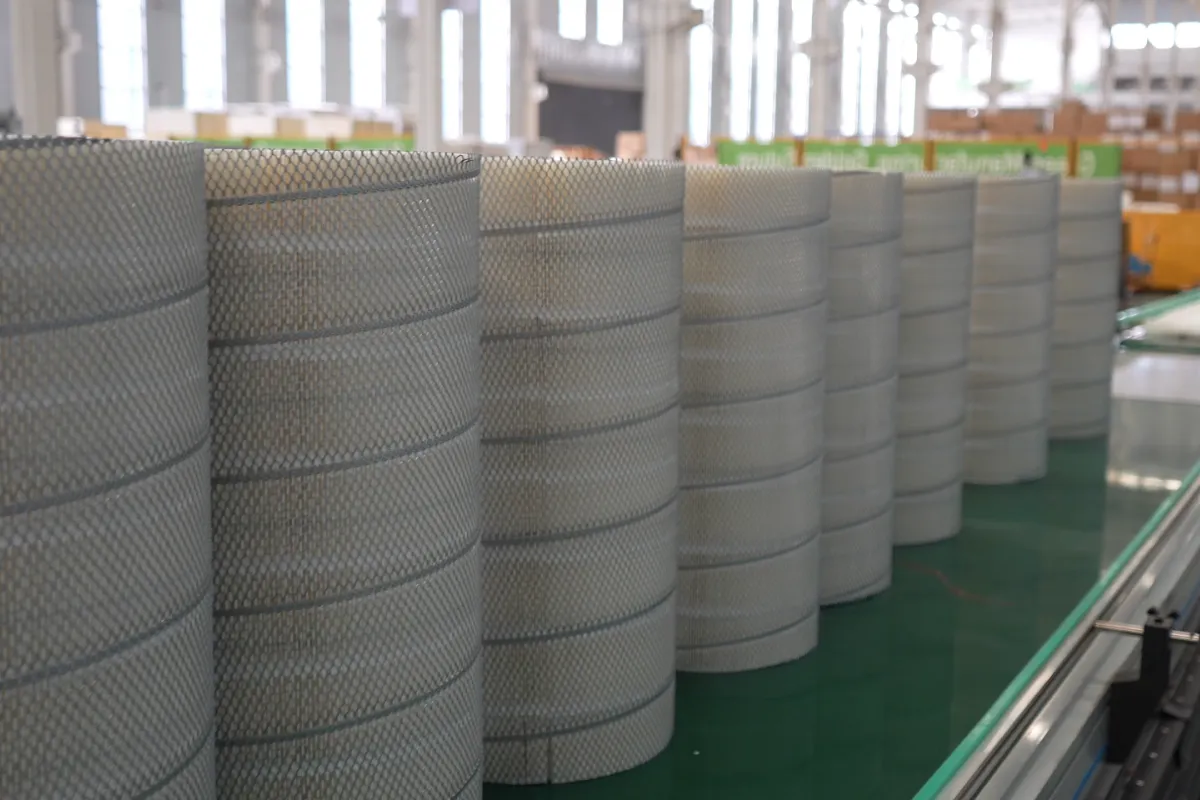 Filter media production line